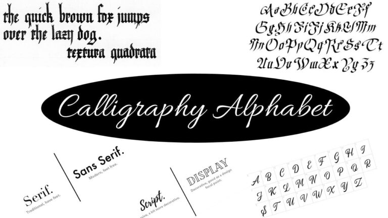 Calligraphy Alphabet 13+ lettering Styles and Historical Scripts